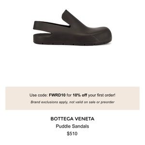 Bottega Veneta brown women’s puddle sandals